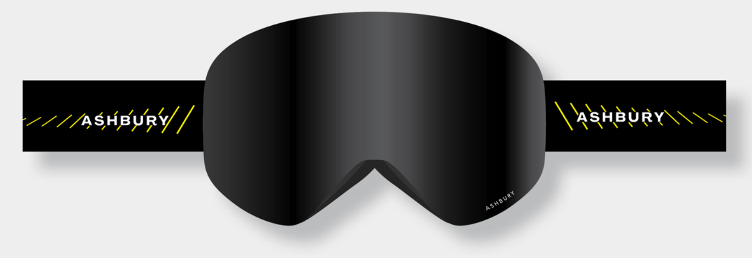 Ashbury Hornet Frequency Snow Goggle with a Dark Smoke Lens and a Spare Yellow Lens - M I L O S P O R T