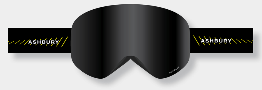 Ashbury Hornet Frequency Snow Goggle with a Dark Smoke Lens and a Spare Yellow Lens