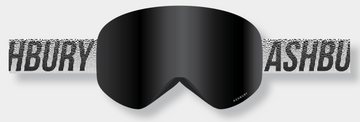 Ashbury Hornet Rio Snow Goggle with a Dark Smoke Lens and a Spare Yellow Lens