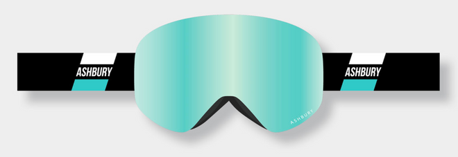Ashbury Sonic Merlin Snow Goggle with a Teal Mirror Lens and a Spare Yellow Lens - M I L O S P O R T