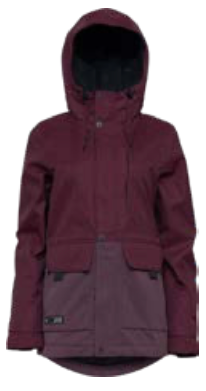 L1 Anwen Womens Snow Jacket in Port Huckleberry 2024 - M I L O S P O R T