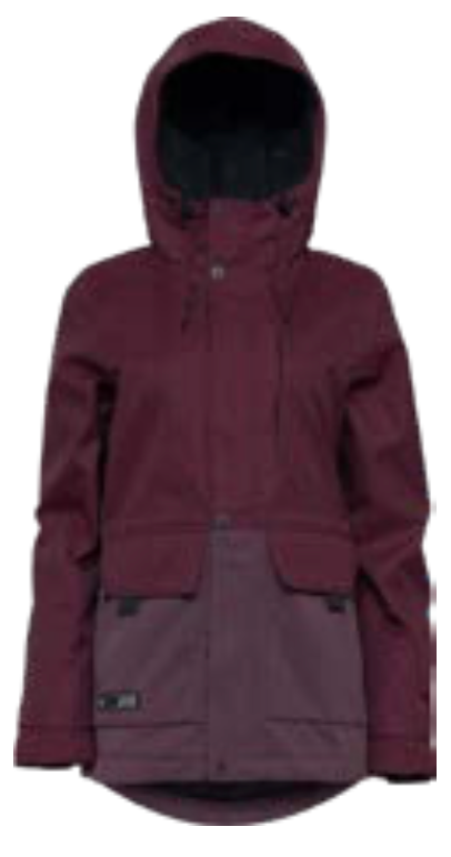 L1 Anwen Womens Snow Jacket in Port Huckleberry 2024