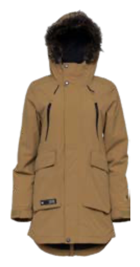 L1 Fairbanks Womens Snow Jacket in Dull Gold 2024 - M I L O S P O R T