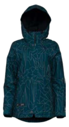 L1 Lalena Womens Snow Jacket in Geo Print 2024 - M I L O S P O R T