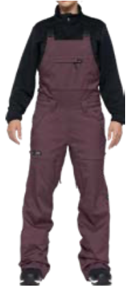 L1 Loretta Womens Snow Bib in Huckleberry 2024