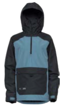 L1 Lowry Womens Snow Jacket in Bluestone Black 2024 - M I L O S P O R T