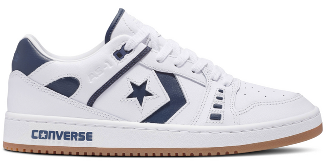 Converse AS-1 Pro Ox Skate Shoe in White/Navy/Gum - M I L O S P O R T