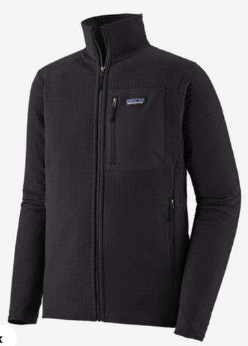 Patagonia Mens R2 Tech Face Jacket 2024 in Black