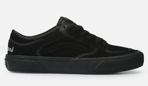 Vans Rowley Pro Shoe in Motorhead Skate Shoe in Black and Black