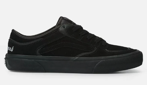 Vans Rowley Pro Shoe in Motorhead Skate Shoe in Black and Black - M I L O S P O R T