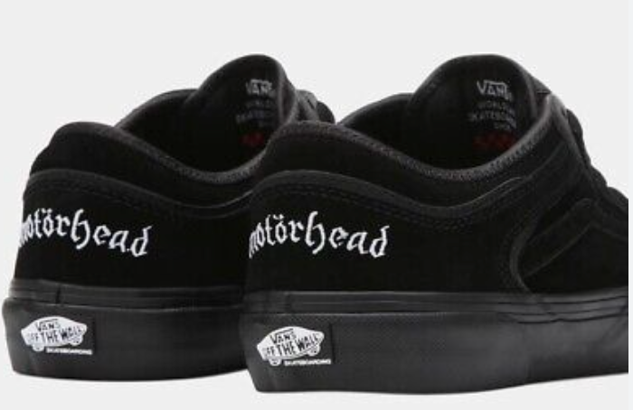 Vans Rowley Pro Shoe in Motorhead Skate Shoe in Black and Black - M I L O S P O R T
