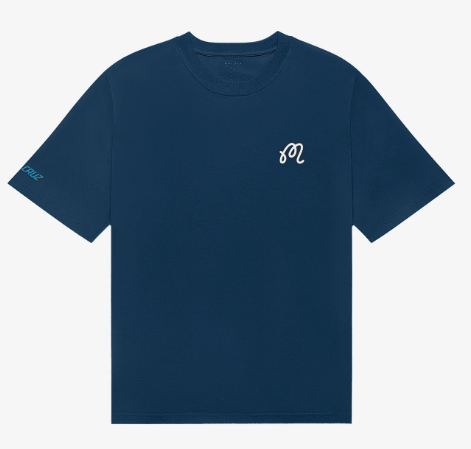 Malbon Bermuda Screaming Hand Tee in Navy