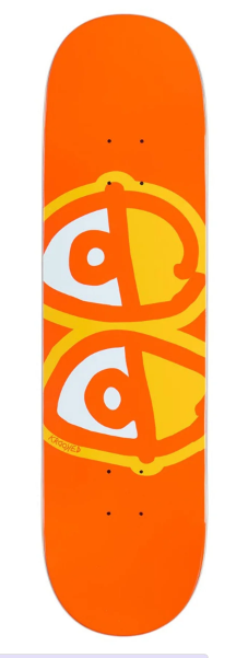 Krooked Team Eyes Orange Skatedeck in 8.25