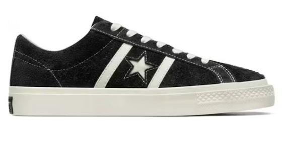 Converse One Star Academy Pro Ox Skate Shoe in Black and Egret