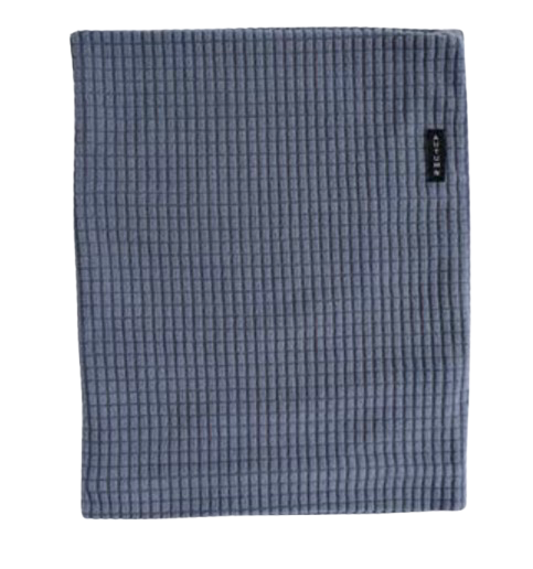 Autumn Grid Fleece Neck Gaiter for men and women, cozy fleece fabric with a stylish grid pattern, suitable for cold weather.