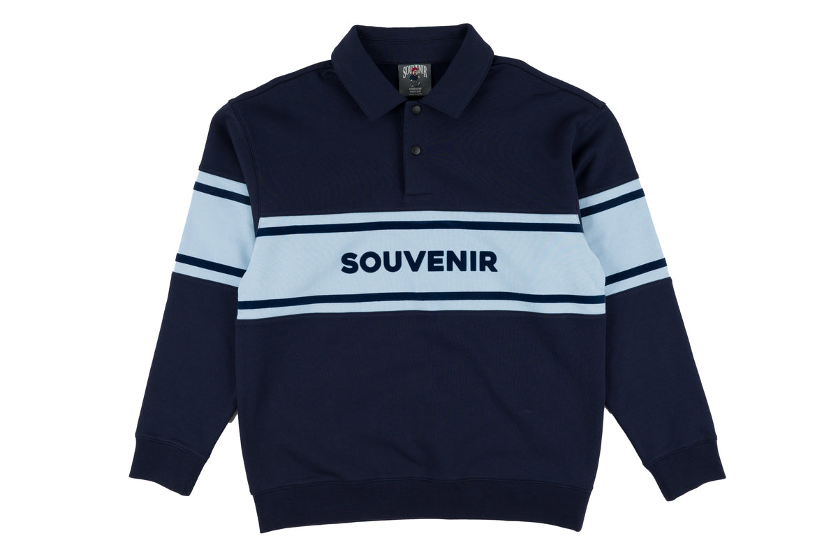 Souvenir Fleece Rugby Shirt 2027, unisex, soft fleece fabric with classic rugby design, in a vibrant color.