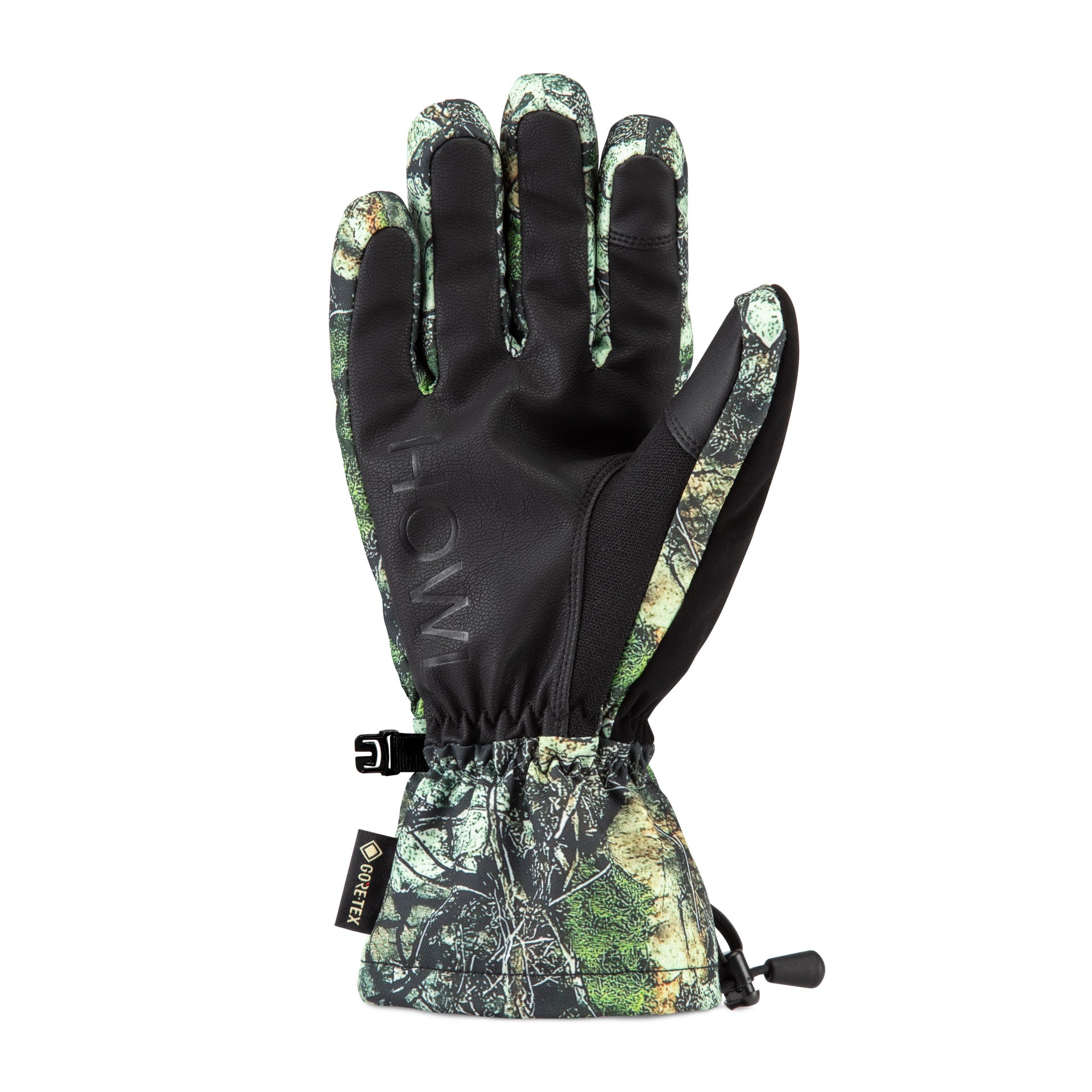Howl Team Gore-Tex glove in Realtree camo, showing the back of the men's and women's waterproof gloves with insulated design.
