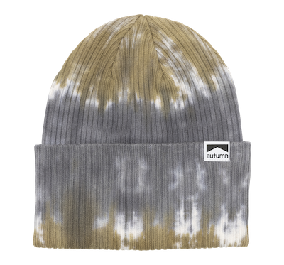 Autumn Tie Dye Split Beanie in Khaki 2024