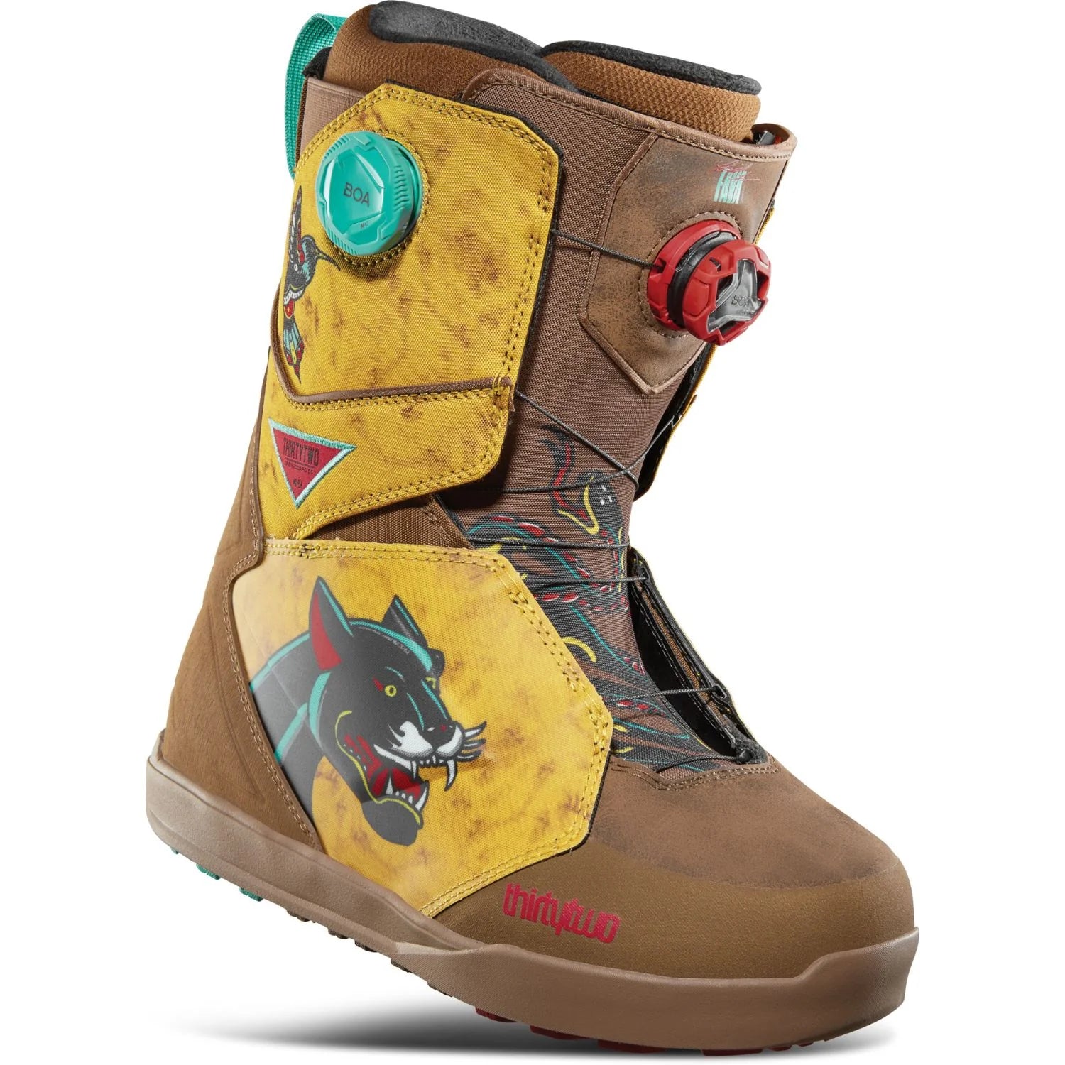 Thirty Two (32) Lashed Fava Snowboard Boot in Tobacco 2025 - M I L O S P O R T