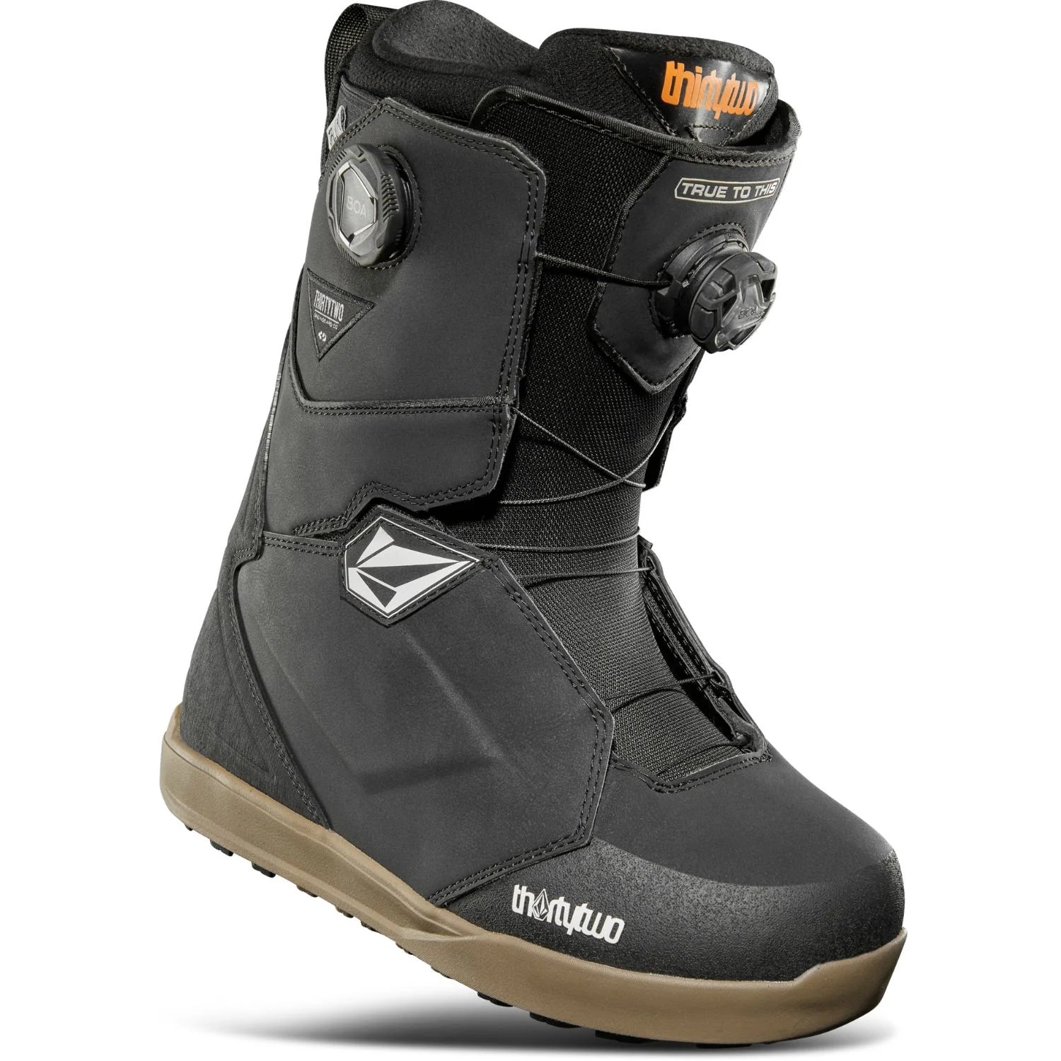Thirty Two (32) Womens Lashed x Volcom Snowboard Boot in Black Grey Gum 2025 - M I L O S P O R T