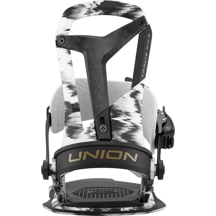 Union Falcor snowboard bindings for men, featuring adjustable straps and durable construction for snowboarding.