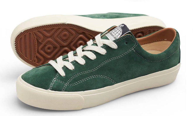 Last Resort VM003 LO Suede Shoe in Elm Green and White - M I L O S P O R T