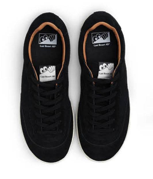 Last Resort CM001 LO Suede Shoe in Black and White - M I L O S P O R T
