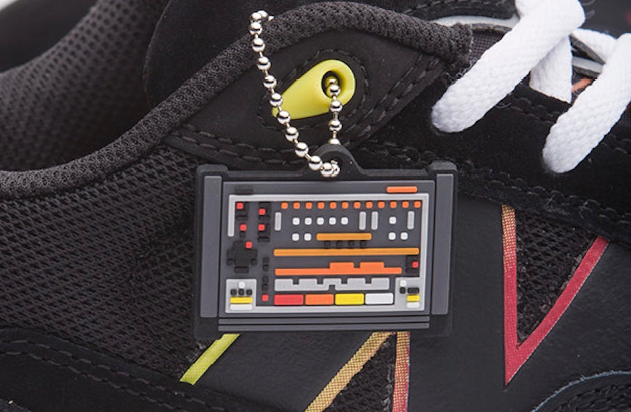 New Balance Numeric 808 Lite Tiago Roland Skate Shoe in Black Orange and Ice Rhythm Composer