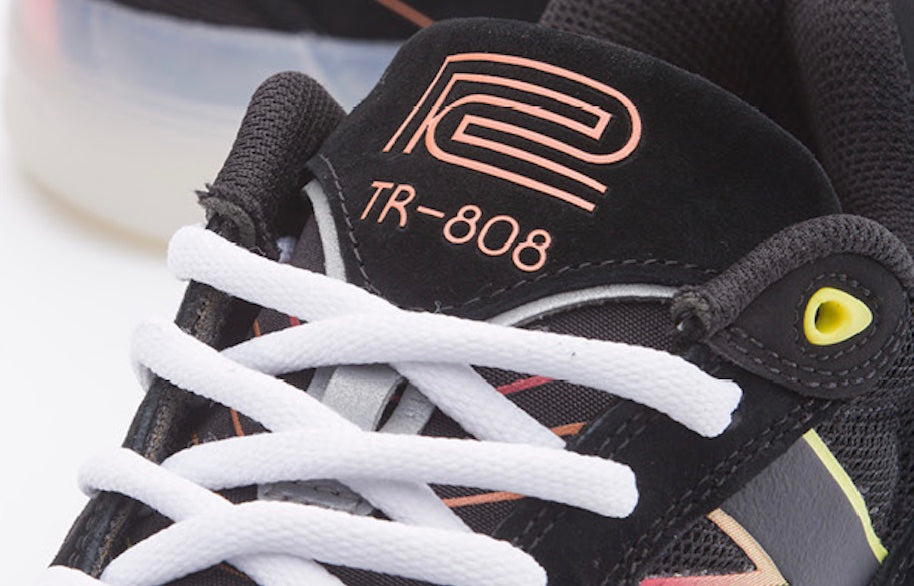 New Balance Numeric 808 Lite Tiago Roland Skate Shoe in Black Orange and Ice Rhythm Composer - M I L O S P O R T
