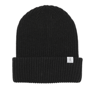 Autumn Wharf R Sustainable Beanie in Black 2024 - M I L O S P O R T