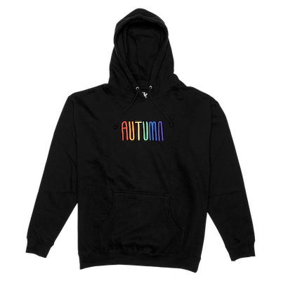 Autumn Embroidered Wordmark Pullover Sweatshirt in Black 2024 - M I L O S P O R T