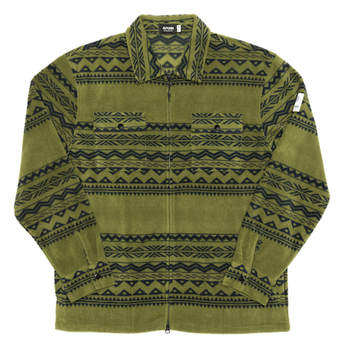 Autumn Work Shirt Zip Fleece in Nordic Stripe 2024 - M I L O S P O R T