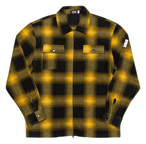 Autumn Work Shirt Zip Fleece in Shadow Plaid 2024 - M I L O S P O R T