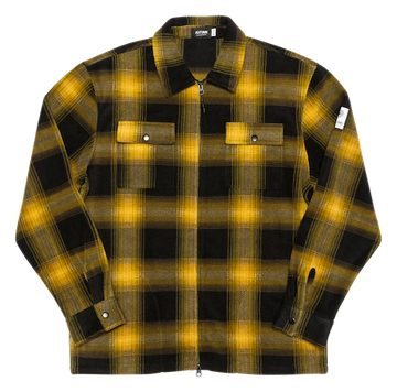 Autumn Work Shirt Zip Fleece in Shadow Plaid 2024