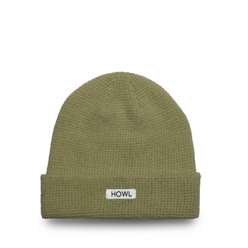 Howl Waffle Beanie in Khaki 2024