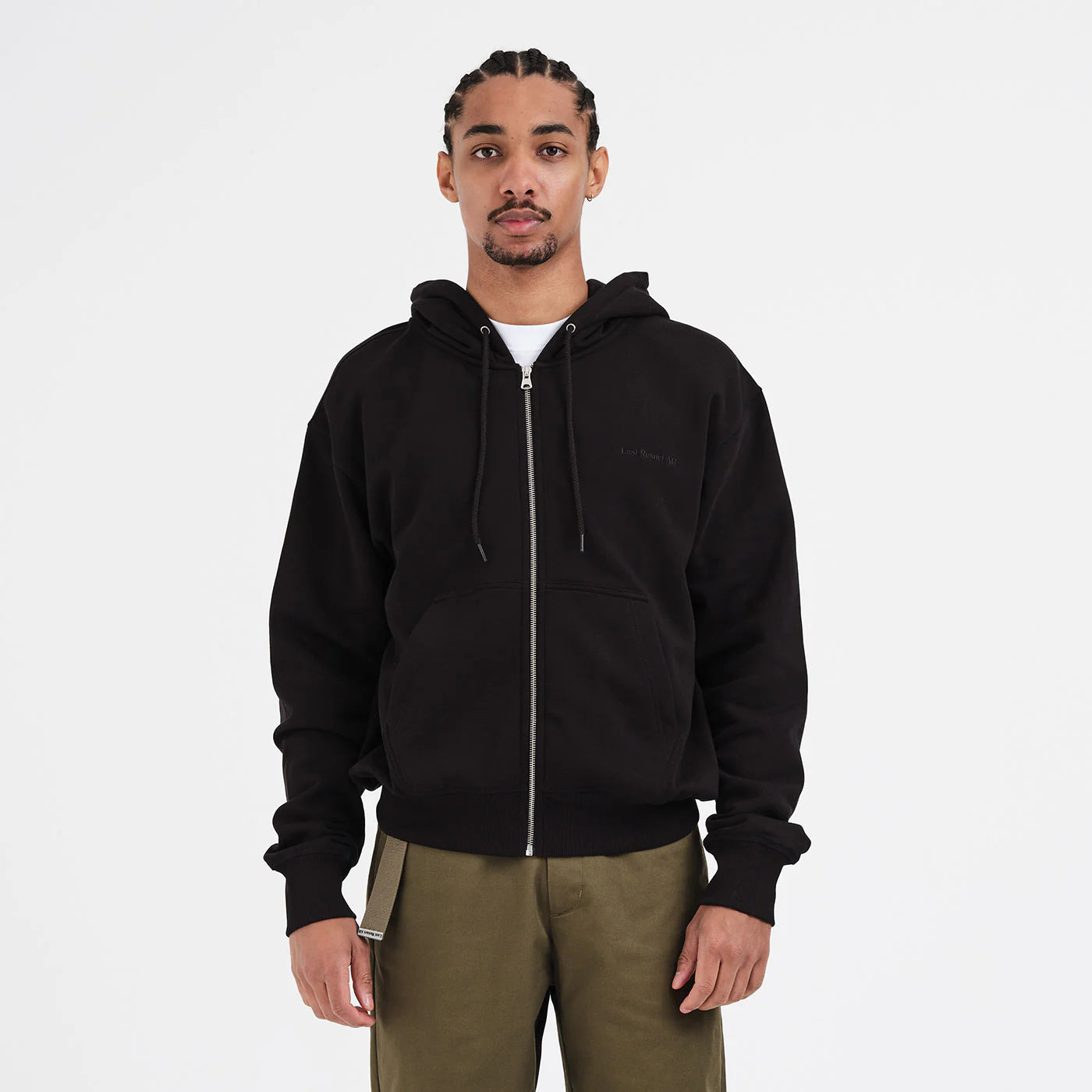 Last Resort Script Logo Zip Hoodie