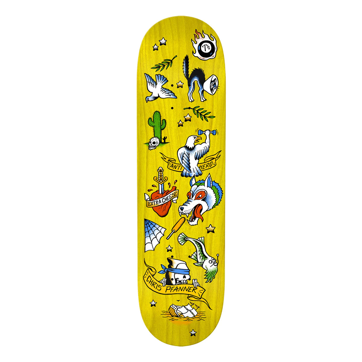 Antihero Pfanner No Regrets Skateboard Deck - M I L O S P O R T