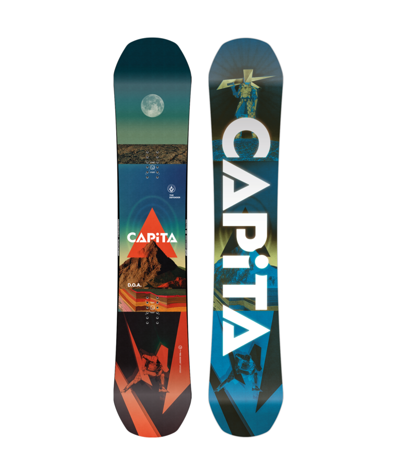 Capita Defenders of Awesome (D.O.A.) wide snowboard for 2027, featuring a stylish design and durable construction for all-mountain riding.
