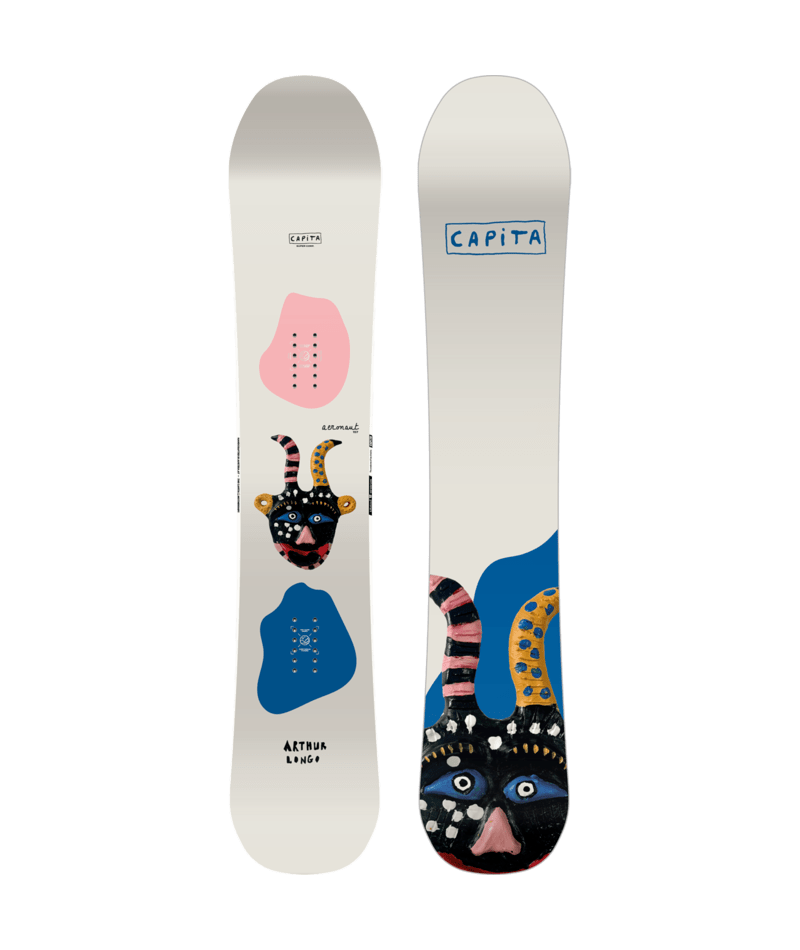 Capita Aeronaut snowboard for snowboarding, featuring a sleek design and durable construction in a winter gear setting.