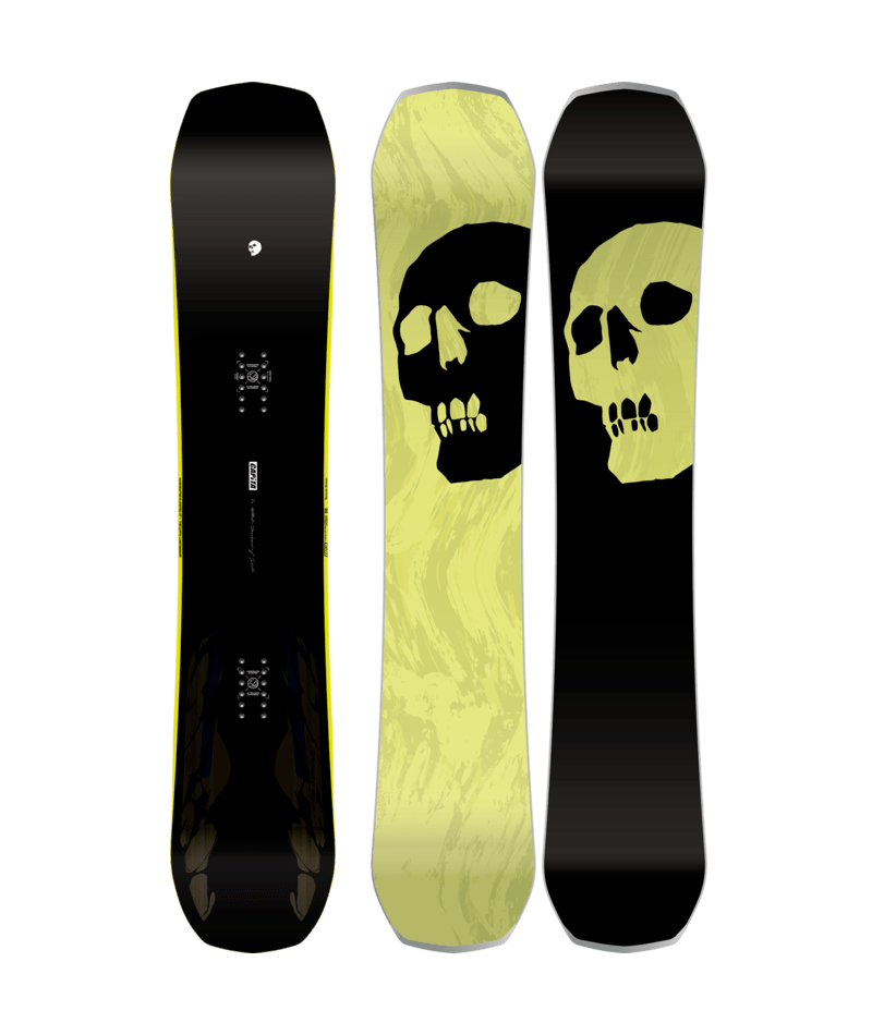 Capita Black Snowboard of Death for 2027, featuring a sleek black design with bold graphics, ideal for all-mountain snowboarding.