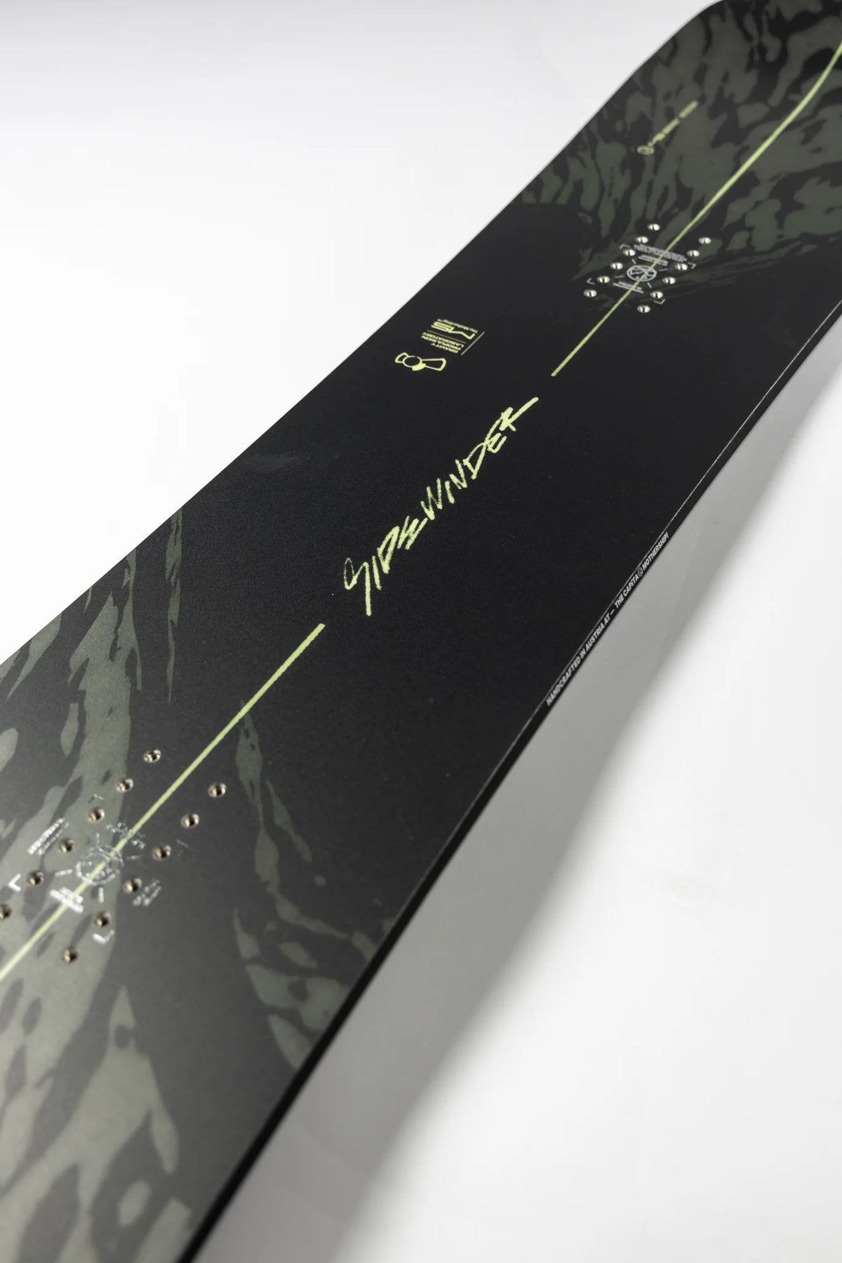 Capita Sidewinder snowboard for snowboarding, featuring a sleek design and durable construction, perfect for winter snow adventures.