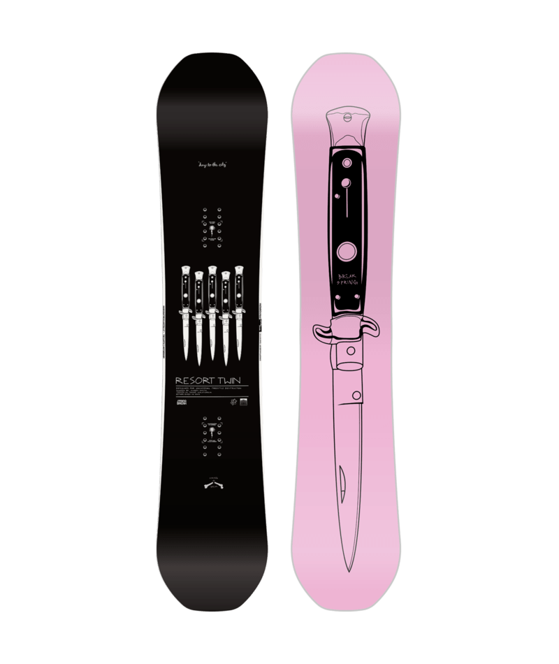 Capita SB Resort Twin Wide Snowboard 2027 with a sleek design, featuring a wide shape suitable for versatile snowboarding.
