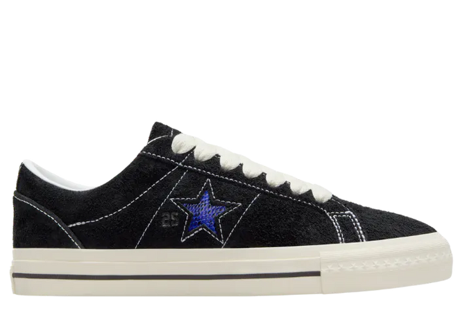 Converse Cons x Quartersnacks One Star Pro in Black and Hyper Blue