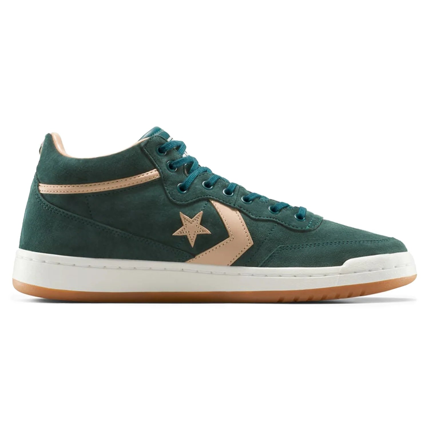 Converse Fastbreak Pro Mid Shoe in Rubber Plant and Vachetta Beige