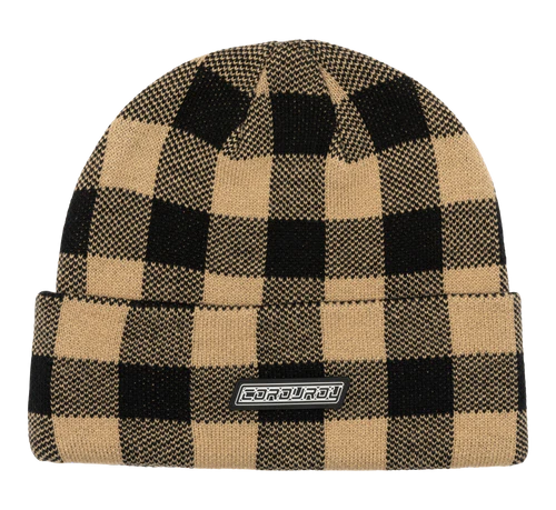 Corduroy Fuzz Beanie in Khaki 2024 - M I L O S P O R T