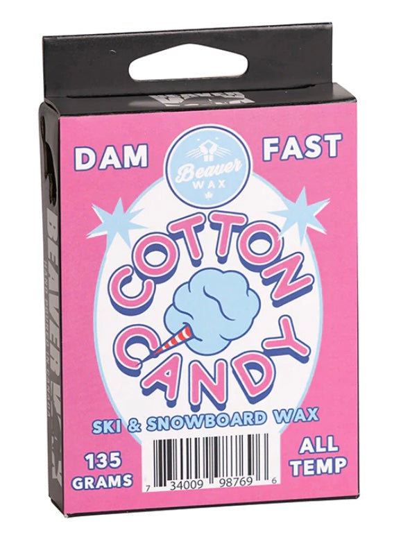 Beaver Wax Cotton Candy Scented Snowboard Wax - M I L O S P O R T