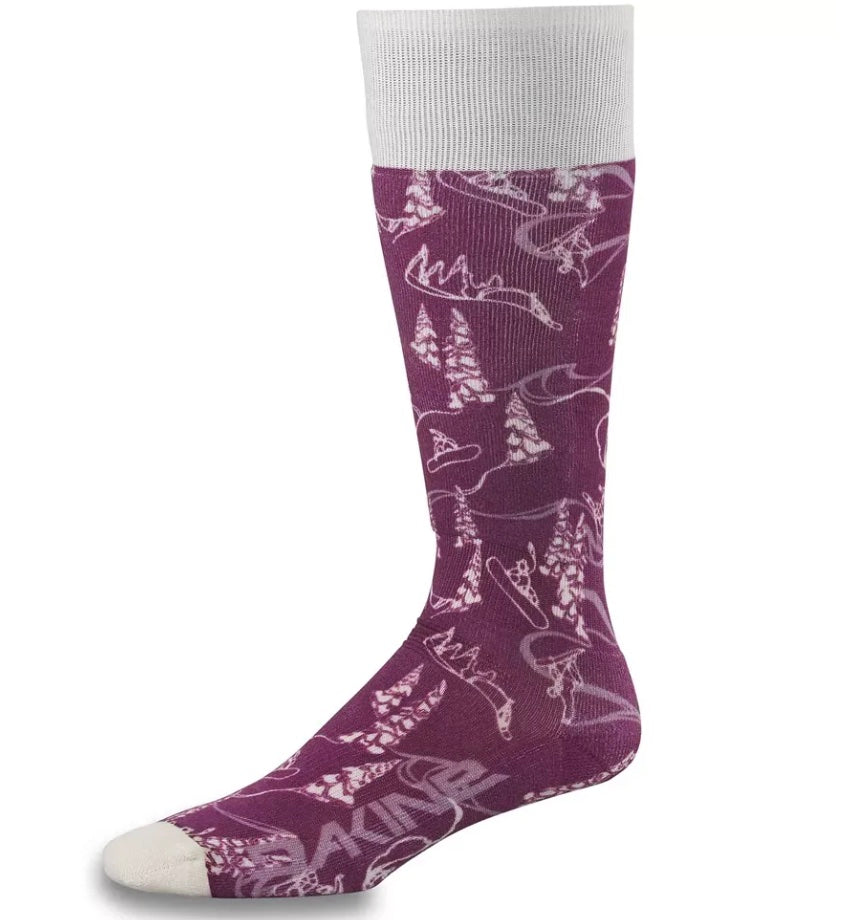 Dakine Womens Freeride Sock in B4BC Grapevine - M I L O S P O R T