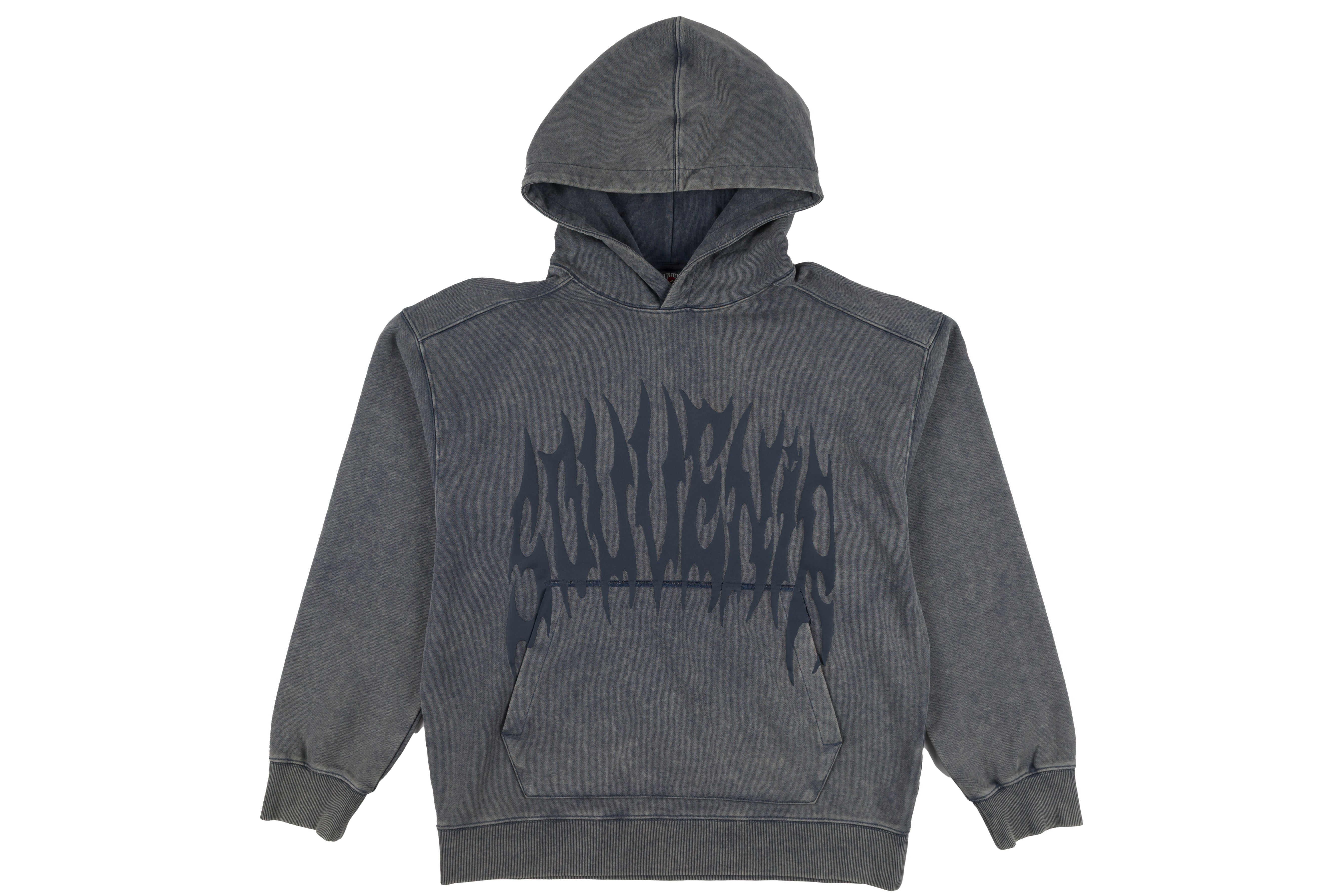 Souvenir Dirty Hoody 2027 for men and women, featuring a distressed design, casual fit, and brand logo on the front.