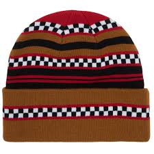 Corduroy Checkstripe Beanie