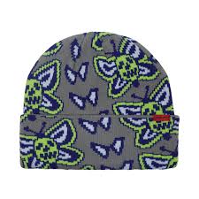 Corduroy Skull Fly Beanie